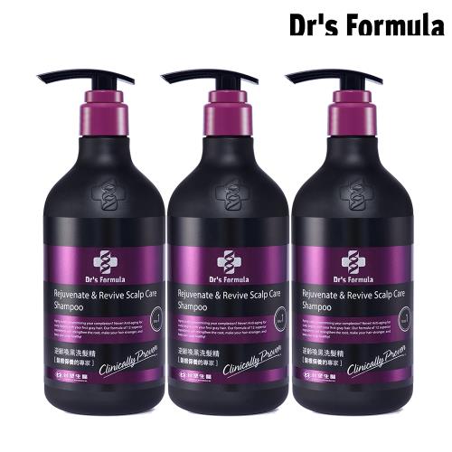 《台塑生醫》Dr’s Formula 強健逆齡喚黑洗髮精580g(3入組)