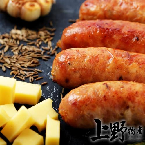 【上野物產】韓國人氣熱賣 巧達起司熱狗條x6包 共30個  (250g±10%/5根/包) 