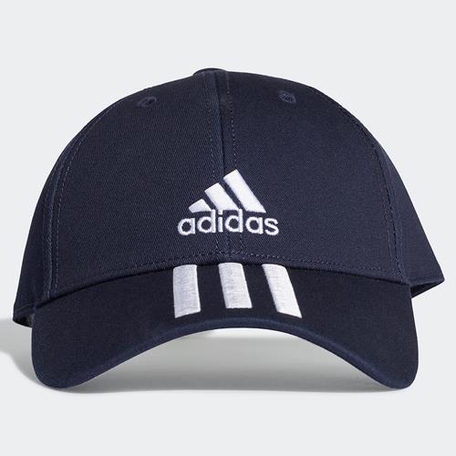 【現貨】Adidas 3-STRIPES 帽子 老帽 休閒 三條線 深藍【運動世界】GE0750