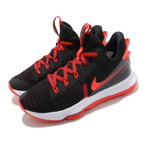 Nike 籃球鞋 Lebron Witness V 男鞋 氣墊 舒適 避震 路跑 健身 明星款 黑 紅 CQ9381005 [ACS 跨運動]