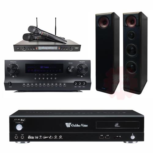 金嗓 CPX-900 R2伴唱機 4TB+Sky Teana DW-1+DoDo Audio SR-889PRO+KARMEN H-88(黑)