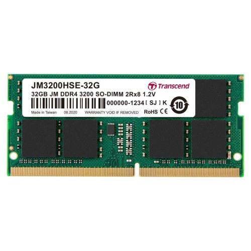 Transcend創見 JetRAM DDR4-3200MHz 32GB 筆電記憶體 (JM3200HSE-32G)