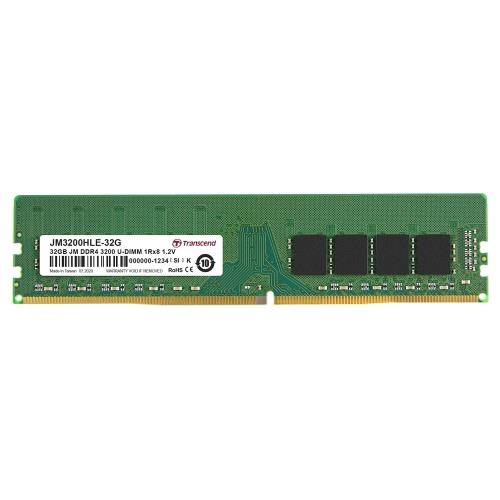 Transcend創見 JetRAM DDR4-3200MHz 32GB 桌上型記憶體 (JM3200HLE-32G)