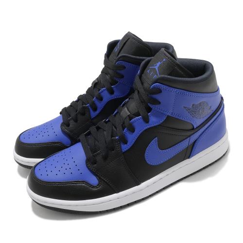 Nike 休閒鞋 Air Jordan 1代 SE 男鞋 Royal 小黑藍 強勢回歸 8孔 黑 藍 554724077 554724-077