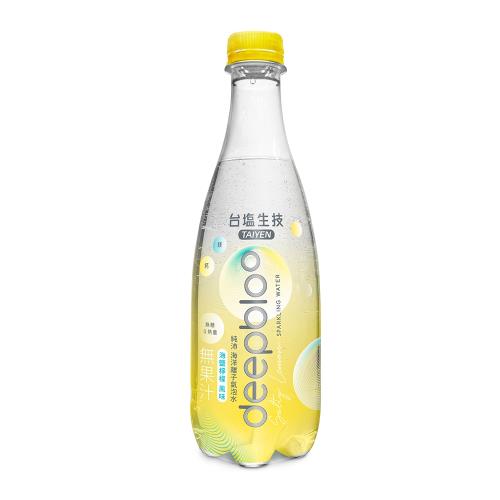 台鹽 deepbloo純沛 海洋離子氣泡水-海鹽檸檬風味(500mlx24瓶/箱)