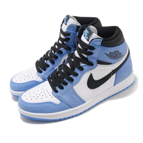 Nike 休閒鞋 Air Jordan 1代 Retro 男鞋 經典款 OG 喬丹一代 復刻 北卡藍 藍 白 555088134 555088-134