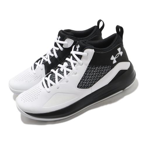 UA 籃球鞋 Lockdown 5 運動 男鞋 輕量 避震 支撐 包覆 球鞋 穿搭 白 黑 3023949100 3023949100