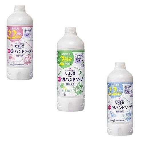 日本【花王】 Biore u 弱酸性 抗菌泡沫洗手乳 補充罐 450ml~原香