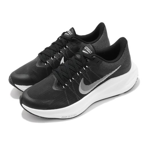 Nike 慢跑鞋 Winflo 8 運動 女鞋 輕量 透氣 舒適 避震 路跑 健身 黑 白 CW3421005 [ACS 跨運動]