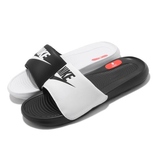 Nike 拖鞋 Victori One Slide 男女鞋 基本款 輕便 簡約 套腳 情侶穿搭 黑 白 DD0228100 [ACS 跨運動]