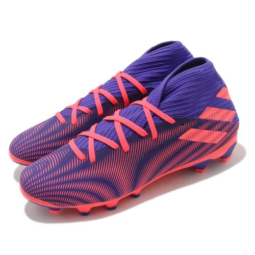 adidas 足球鞋 Nemeziz 3 MG 運動 男鞋 海外限定 愛迪達 訓練 支撐 包覆 紫 粉 EH0523 [ACS 跨運動]
