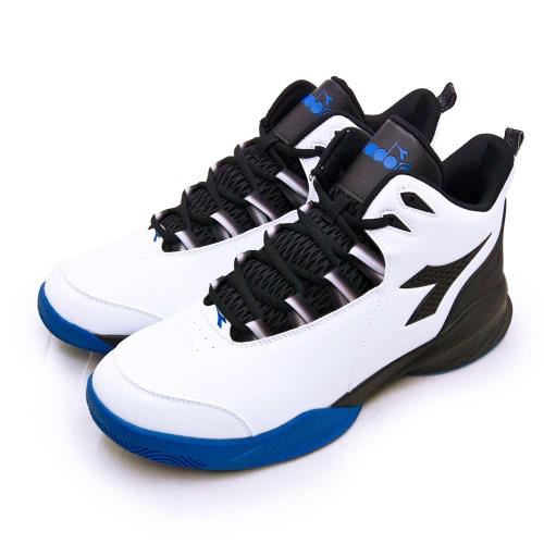 【DIADORA】男 迪亞多那 專業2E寬楦籃球鞋 空中堡壘系列(白黑藍 71103)