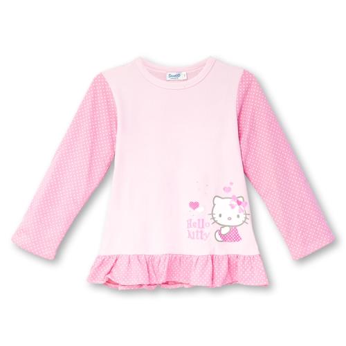 Hello Kitty凱蒂貓 兒童洋裝 長袖上衣 衣服 適合身高140cm KT1107-P140【卡通小物】