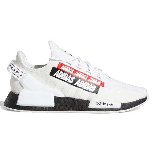 【現貨】Adidas NMD_R1 V2 男鞋 女鞋 休閒 BOOST 襪套 彈幕 白 黑 紅【運動世界】H02537