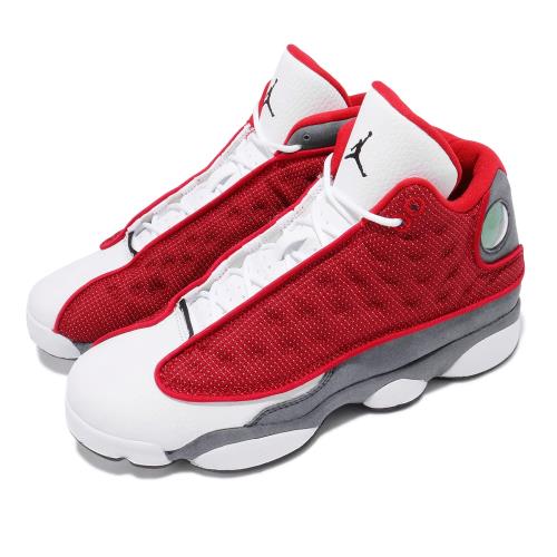 Nike 籃球鞋 Air Jordan 13代 GS 女鞋 Red Flin AJ13 喬丹 紅 白 884129600 884129-600
