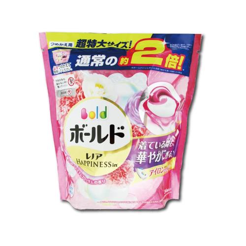 日本P&G Ariel/Bold洗衣凝膠球粉紅色牡丹花香 34顆 洗衣球補充包
