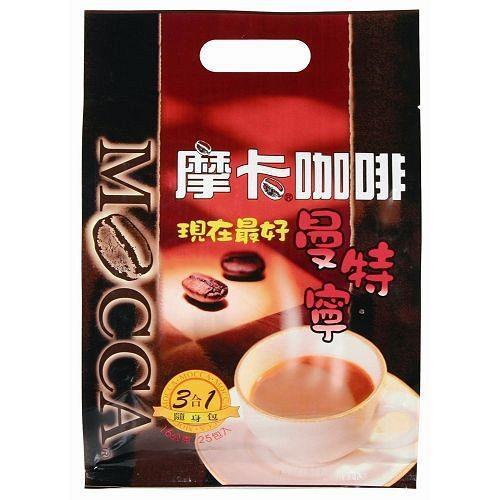 摩卡MOCCA現在最好-3合1咖啡隨身包-曼 特寧16g x25入/袋【愛買】