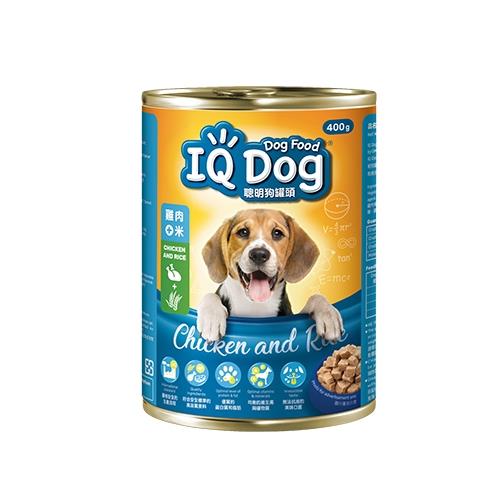 IQ Dog狗罐頭-雞肉+米口味400g【愛買】
