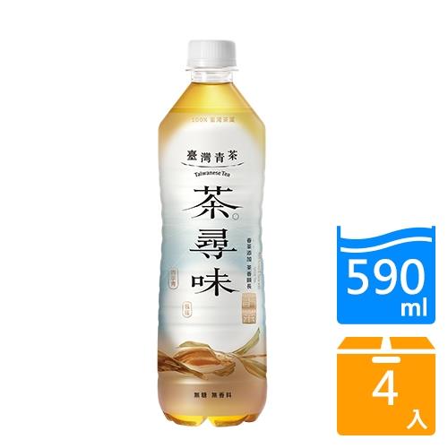 黑松茶尋味台灣青茶590ml x 4【愛買】