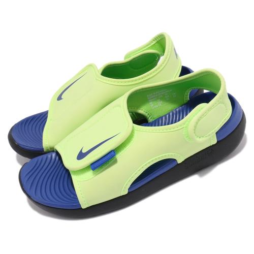 Nike 涼鞋 Sunray Adjust 5 V2 童鞋 輕便 魔鬼氈 穿搭 球鞋 綠 藍 DB9562300 [ACS 跨運動]