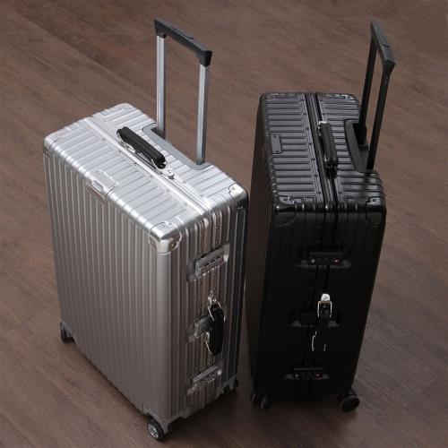『環球嚴選』20寸復古磨砂防刮鋁框行李箱ST0007