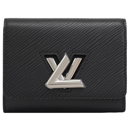 Louis Vuitton LV M64414 TWIST Epi 水波紋三折六卡零錢短夾.黑
