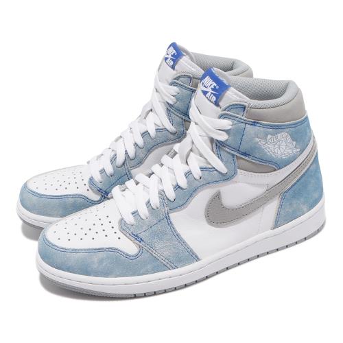 Nike 休閒鞋 Air Jordan 1 Retro 男鞋 經典款 喬丹一代 皮革 簡約 穿搭 藍 白 555088402 555088-402