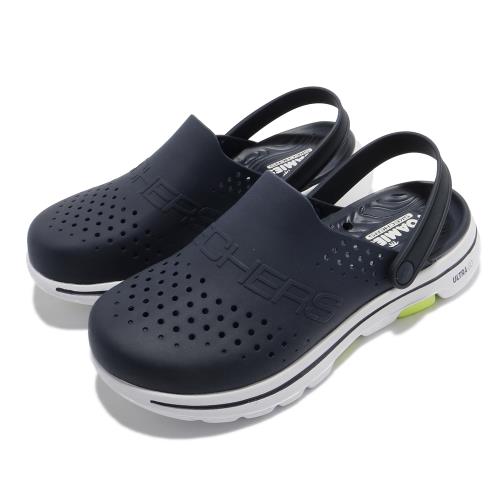 Skechers 休閒鞋 Go Walk 5 Unmatched 男鞋 水鞋 避震 緩衝 透氣 排水 兩種穿法 藍 白 243010NVY