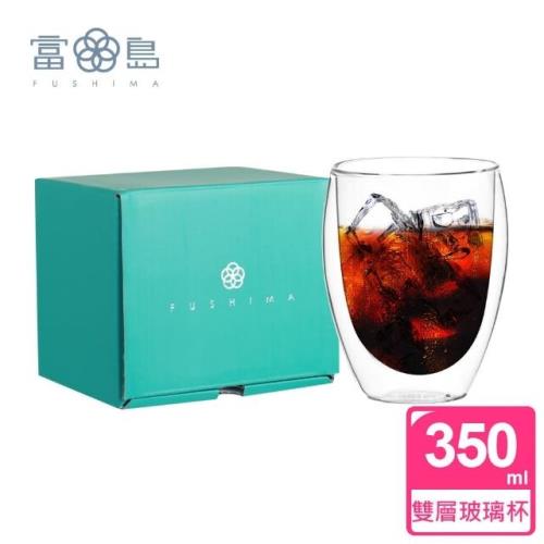 【FUSHIMA 富島】雙層耐熱玻璃杯經典禮盒350ML