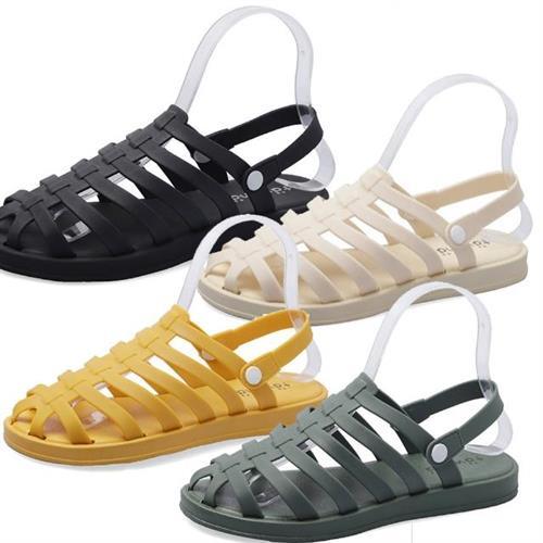 【Taroko】經典編織羅馬鏤空平底涼鞋(4色可選)