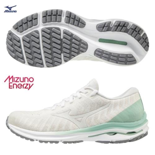 MIZUNO WAVE RIDER 24 WAVEKNIT 女鞋 慢跑 ENERZY中底 柔軟 白【運動世界】J1GD207502