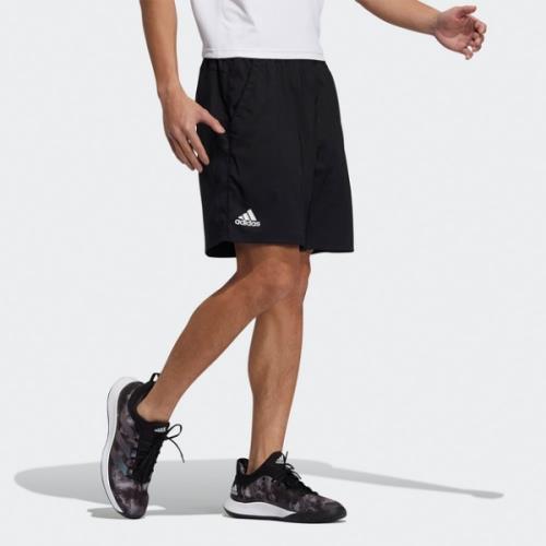 Adidas TS SHORT 男裝 短褲 網球 訓練 吸汗快乾 拉鍊口袋 黑【運動世界】H35940
