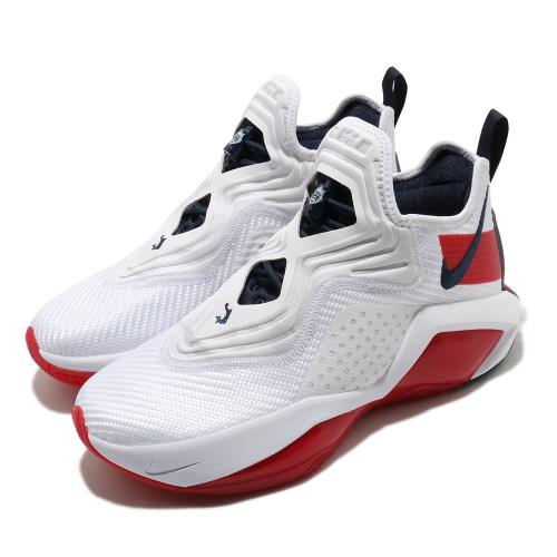 Nike 籃球鞋 Lebron Soldier XIV 男鞋 避震 包覆 明星款 LBJ 運動 球鞋 白 紅 CK6047100 [ACS 跨運動]