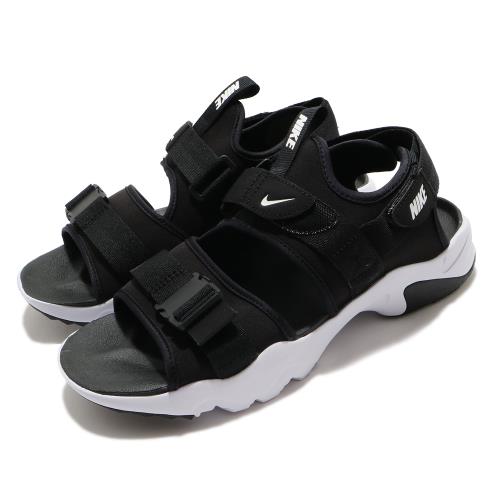 Nike 涼拖鞋 Canyon Sandal 男女鞋 基本款 簡約 情侶穿搭 夏日 舒適 黑 白 CI8797002 [ACS 跨運動]