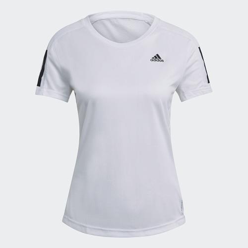 【現貨】Adidas Own the Run 女裝 短袖 慢跑 再生材質 排汗 反光細節 白【運動世界】GJ9989