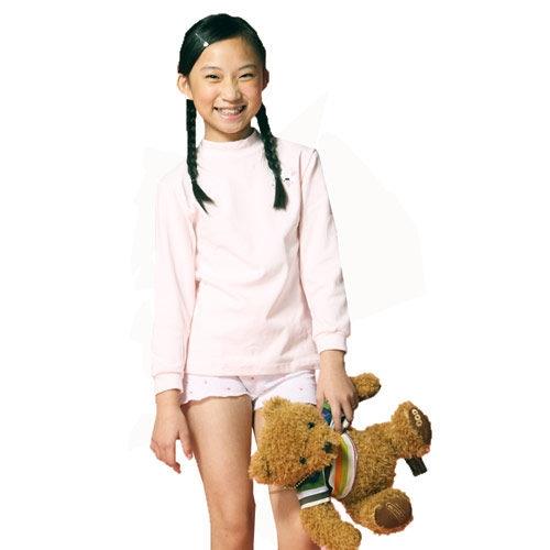 LOVIN BABY一王美台灣製超彈性女童高領衛生衣(白)~4件1526
