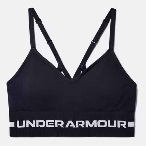UNDER ARMOUR UA Seamless Long 女裝 運動內衣 低強度 胸墊 慢跑 訓練 排汗 透氣 黑【運動世界】1357719-001