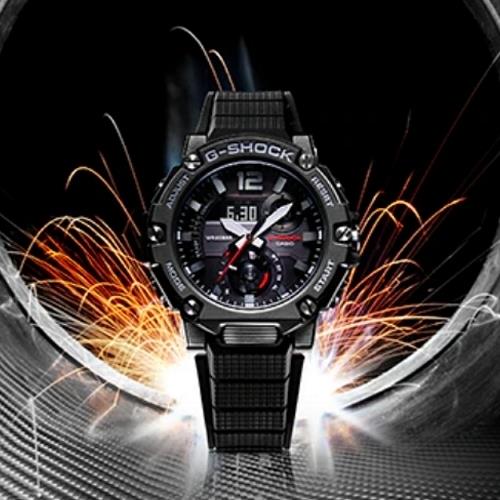 CASIO G-SHOCK 太陽能藍芽雙顯腕錶 GST-B300-1A