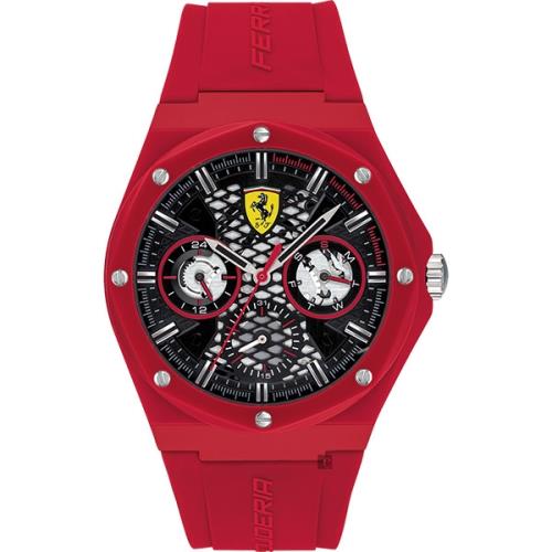 Scuderia Ferrari 法拉利 ASPIRE 奔馳日曆八角手錶-44mm(0830786)