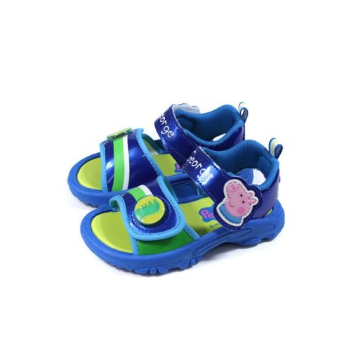 粉紅豬小妹 Peppa Pig 涼鞋 電燈鞋 藍色 中童 童鞋 PG4541 no883