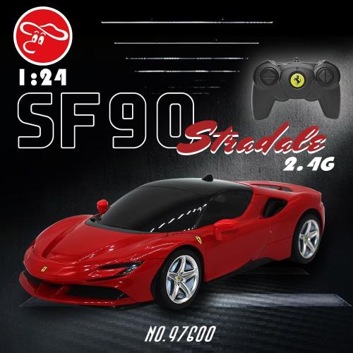 [瑪琍歐玩具]2.4G 1:24 Ferrari SF90 Stradale 遙控車/97600