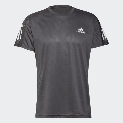 【現貨】Adidas Own the Run 男裝 短袖 T恤 慢跑 訓練 吸濕排汗 反光 灰【運動世界】H34487