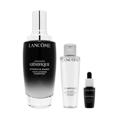 【LANCOME蘭蔻小黑瓶+極光水】超未來肌因賦活露 100ml+超未來肌因賦活露 7ml+超極光活粹晶露 50ml