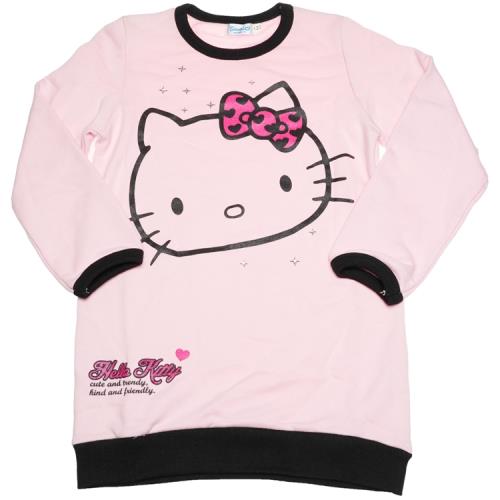 Hello Kitty凱蒂貓兒童洋裝 長袖衣服 上衣 T恤 KT8153【卡通小物】