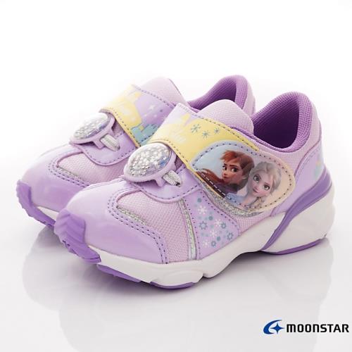 MOONSTAR-日本月星頂級童鞋 -迪士尼冰雪運動款(DNC12829紫-15-19cm)