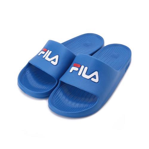 FILA 一體成型運動拖鞋 寶藍 4-S355Q-321 男鞋 鞋全家福
