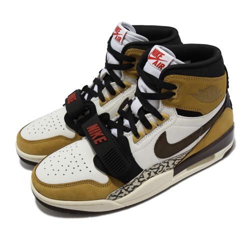 Nike 休閒鞋 Air Jordan Legacy 312 喬丹 運動 男鞋 經典元素 魔鬼氈 穿搭 白 棕 AV3922-102