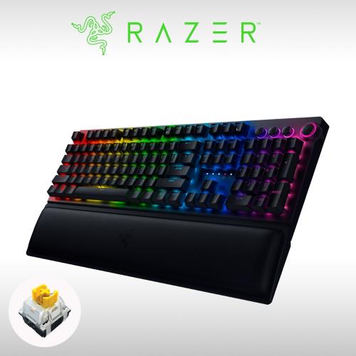 RAZER 雷蛇BLACKWIDOW V3 PRO 黑寡婦蜘幻彩版V3 Pro 電競鍵盤中文-黃軸