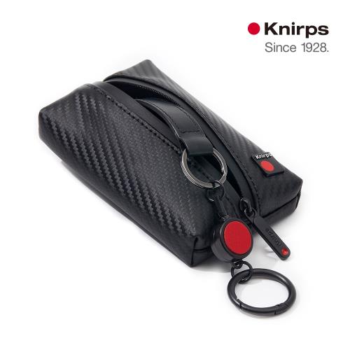 Knirps 德國紅點 溜溜球零錢鑰匙包-碳纖維紋