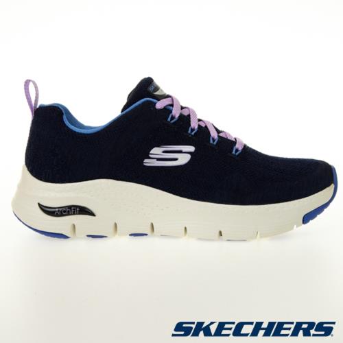 SKECHERS ARCH FIT 女鞋 慢跑 支撐 柔軟 足弓 穩定 藍紫【運動世界】149414NVBL